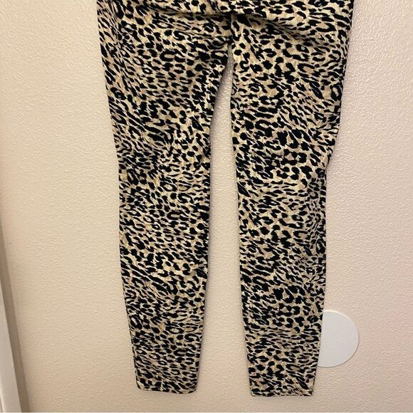L.E.I. Animal cheetah print Stretch Pull-On Jeggings pants women’s M NEW - Picture 4 of 10
